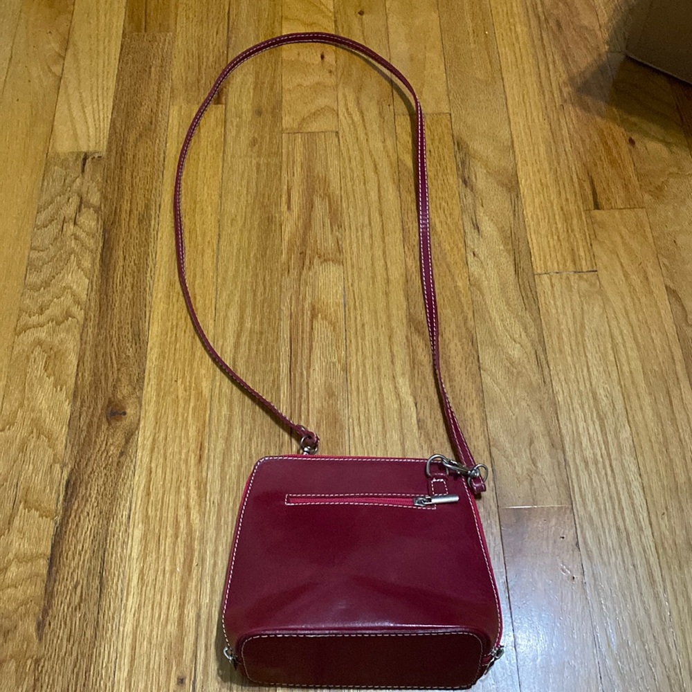 Like new Italian leather pink bag